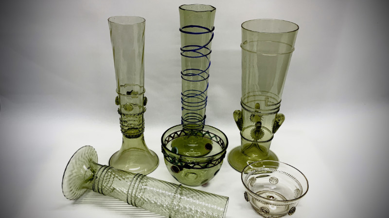 forest glass- cup ,goblet 